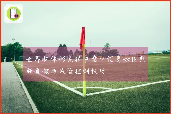 世界杯体彩竞猜中盘口信息如何判断真假与风险控制技巧